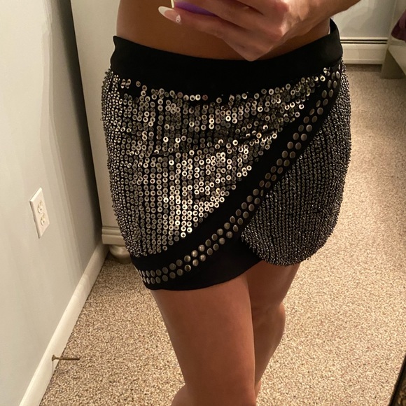 Mango Sequin Skirt - Picture 7 of 12